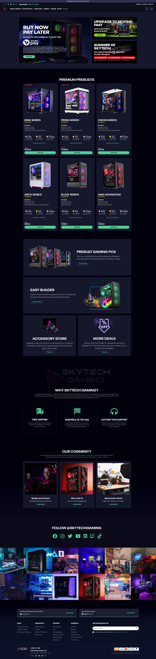 Skytech Homepage